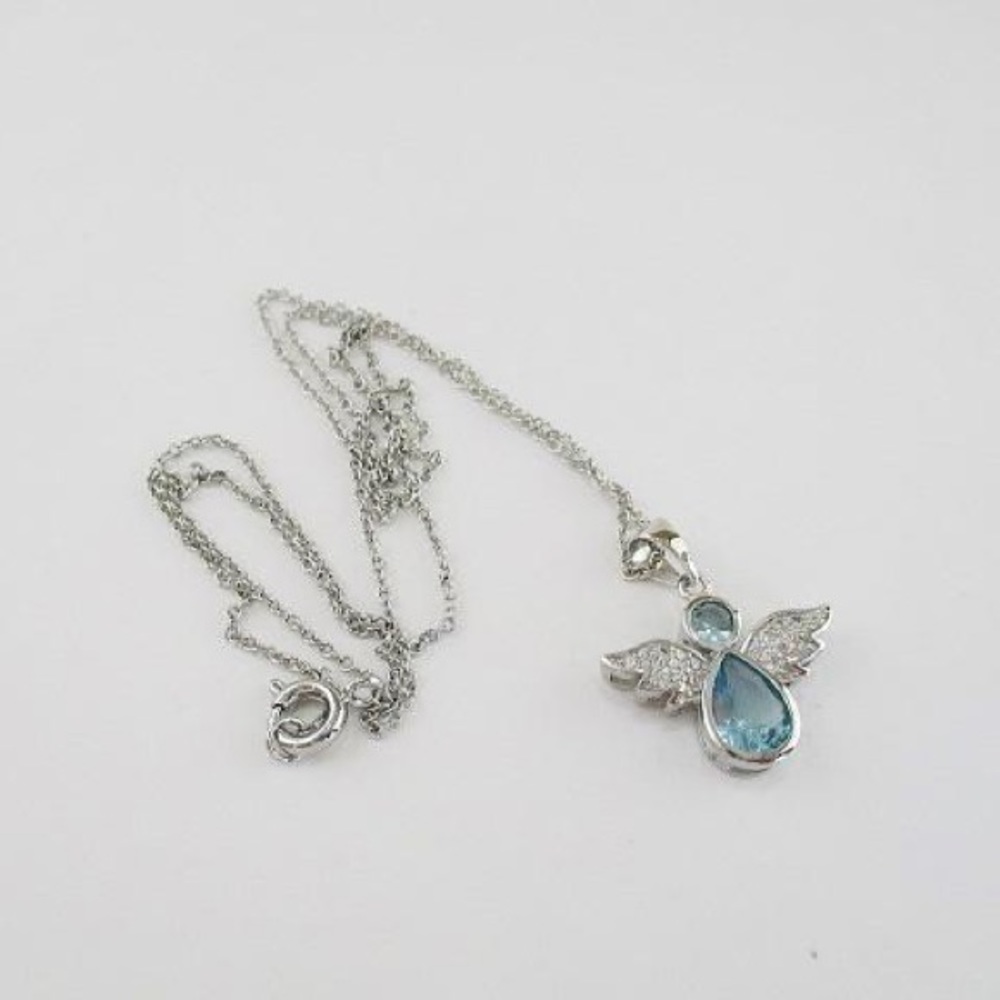 Blue angel necklace